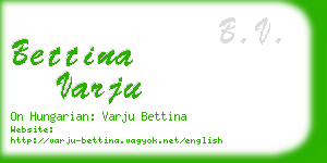 bettina varju business card